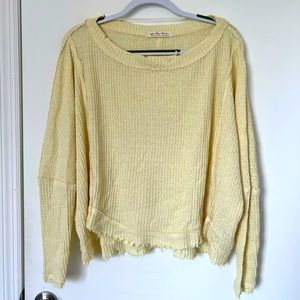Free People yellow sweater